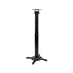 Black Projector Mount Bracket Extendable 70-117cm suits Flat or Angled Ceiling