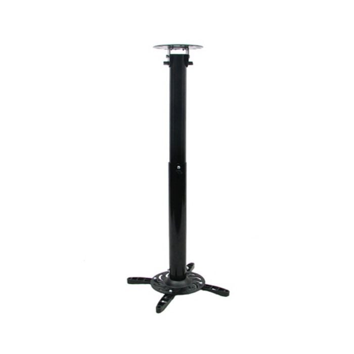 Black Projector Mount Bracket Extendable 70-117cm suits Flat or Angled Ceiling
