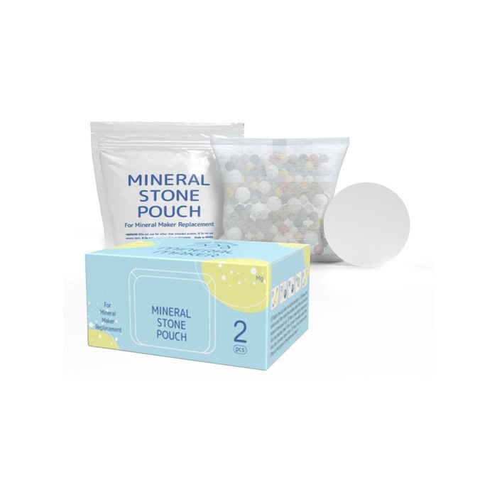 Mineral Maker 2X Alkaline Stone Pouch Water Filter Pad Replacement Ceramic Balls