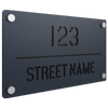 ProtectorAl 380 x 220mm Deep Ocean Aluminium Cut Through Custom House Sign