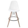 Sk Designer Living | Replica Eames Dsw Stool | Plastic & Natural - White