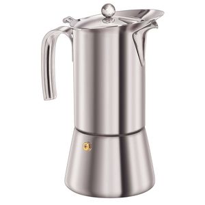 Euroline 10 Espresso Cup 1.2L Stainless Steel Coffee Maker - Silver