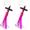 2PK Sea Pro Skirt Teaser Rigged Offshore Trolling Fishing Teaser 9 In - Pink