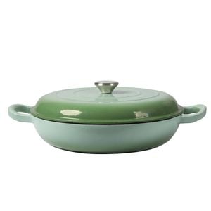 Toque 3.5L Enameled Dutch Oven Casserole Pot w/ Lid Green
