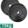 15Kgs Olympic Bumper Gym Weight Plates (Pair)