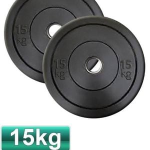 15Kgs Olympic Bumper Gym Weight Plates (Pair)