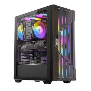 OKINOS Cypress P5 Mid-Tower Case - Black, ARGB, Tempered Glass
