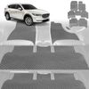 6D Diamond Car Floor Mats for Mazda CX-8 2018-Current-Ultimate Set-Grey-Outback GT