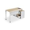 Modern Furniture RAVEN SINGLE Workstation 160-180/100cm - Natural White