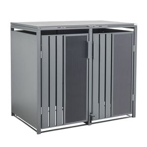 Stormà Dark Grey Double Wheelie Bin Cover