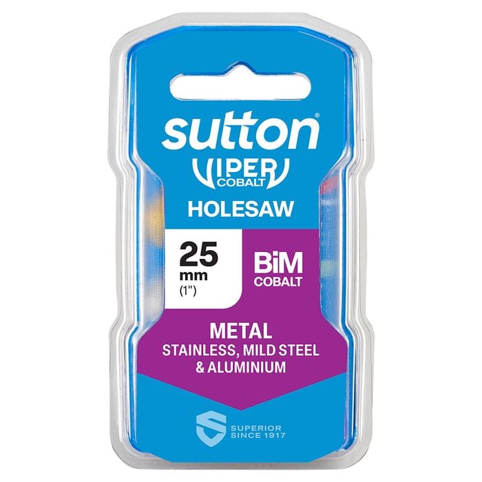 Sutton Tools 25mm Viper Cobalt Bi-Metal Holesaw