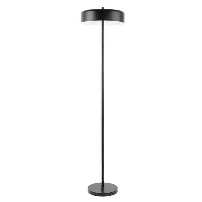 Cla Lighting Kello Interior Drum Shade Floor Lamp Matte Black