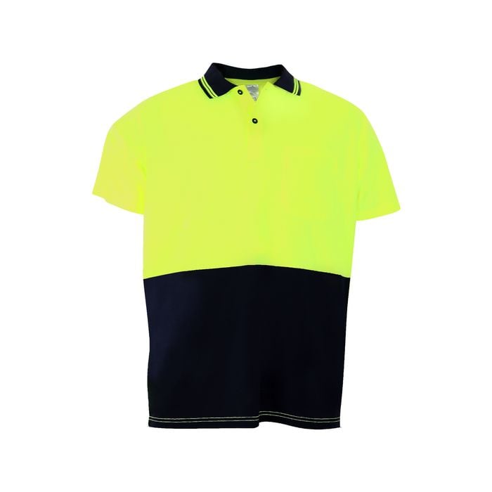 Craftright Hi Vis Yellow Short Sleeve Polo - Large  - Large