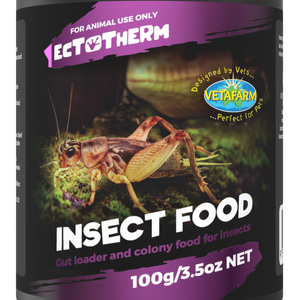 Vetafarm Ectotherm Insect Food Gut Loader & Colony Food for Insects 100g