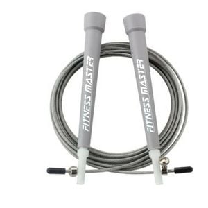 Fitness Master 3m Adjustable Steel Jump Rope Pvc Handles Cardio Boxing Crossfit Training