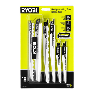 Ryobi 10 Piece Reciprocating Saw Blade Set RRB10PS