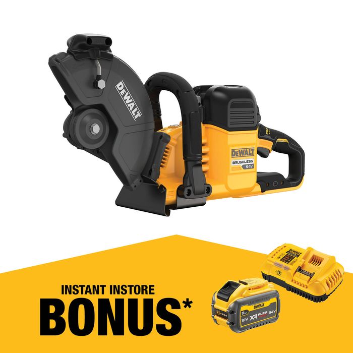DeWALT 54V 230mm XR FLEXVOLT Brushless Concrete Cut Off Saw DCS691N-XJ - Skin Only