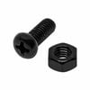 Pinnacle M5 x 10mm Black Ruspert® Round Head Bolts And Nuts - 10 Pack