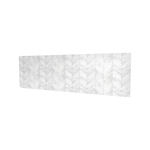 Bellessi 1220mm x 2000mm x 6mm Motiv Polymer Bathroom Panel - Chevron Grey