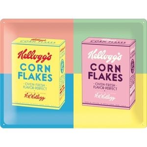 Nostalgic Art Kellogg's Packaging Pop Art 30x40cm Large Metal Sign Wall Decor