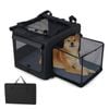 Costway Foldable Pet Carrier Dog Cat Travel Bag W/extendable Mesh Cage