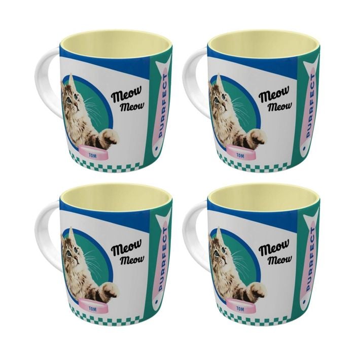 4x Nostalgic-art Ceramic Coffee Mug Better Together Style Print 330ml