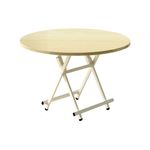 SOGA Maple Grain Round Dining Table
