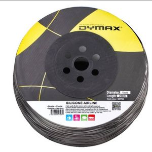 Dymax Silicone Airline Black 4mm (Per Metre) (DM703)