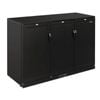 Polar Back Bar Cooler G-series Triple Solid Door Black 900mm 330ltr Commercial Fridge