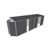 Build-a-Shed 1.5 x 6 x 2m Single and Double Sliding Side Door Skillion Shed - Grey