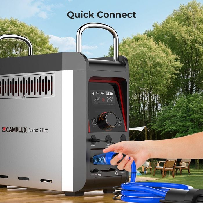 CAMPLUX Nano 3 Pro – Lightest Outdoor Gas Shower with 5X Safety & Rapid ...