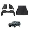 AUSGO Floor Mats & Boot Liner Set For Toyota Land Cruiser Landcruiser 300 LC300 5-seat 2021-2025 Car Floor Liners Cargo Mat