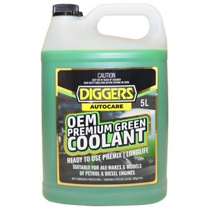 DIGGERS 5L OEM Premium Green Coolant