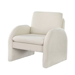 Artiss Armchair Curved Boucle