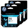 Hp 711 Cyan Ink Cartridge 3 Pk