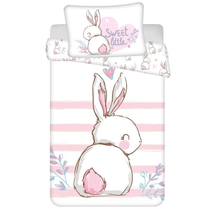 Sweet Home Little Bunny Quilt Cover Set - Toddler Bed Size