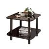 SOGA 70cm Black Ceramic Side Table
