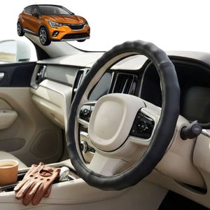 Australian Goose Steering Wheel Cover for Renault CAPTUR 2019 - Current (JB/JE) Circle Black