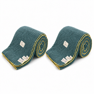 Soga 2x 230x200cm Grayish-green Flannel Polyester Throw Blanket
