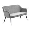 Modern Furniture BERRIE 2 Seater Sofa 130x81cm - Grey