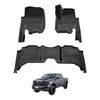 AUSGO Car Floor Mats for RAM 1500 DS Series Crew Cab 2017-2022 All-Weather Floor Liners