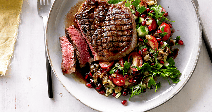 Grilled Scotch Fillet With Smoky Eggplant Salad | Matador BBQs