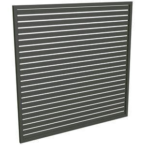 ProtectorAl 1001-2000W X 1001-2000H Woodland Grey Aluminium Welded Slat Panel Horizontal 18mm Gap