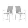 Torres 2pc Set Outdoor Barstool Aluminium Bar Chair White
