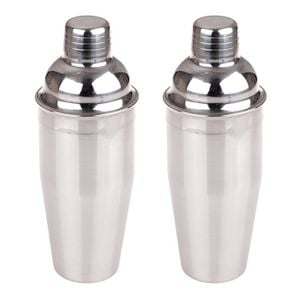 2PK Bartender Stainless Steel Cocktail Shaker 700ml - Silver