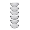 6x Duralex Lys 14cm/500ml Stackable Glass Bowl - Clear