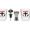 AFL 2 Spirit Glass Jigger and Pourer Set - St Kilda Saints - Gift Pack