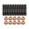 10 Pcs M10x1.5x50mm High Tensile Stud Kit For Manifold & Turbo