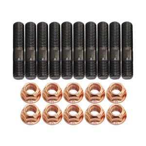 10 Pcs M10x1.5x50mm High Tensile Stud Kit For Manifold & Turbo