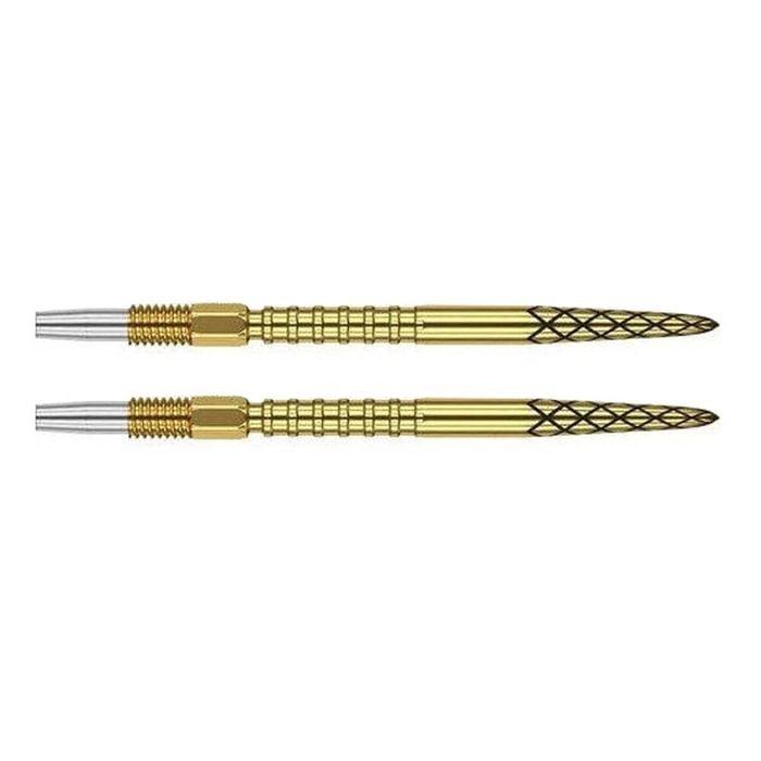 2PK Target Swiss DS Dart Point Replacement Spare Accessory Tip 40mm Gold